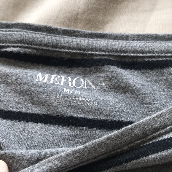 3/4 sleeve striped shirt - Picture 2 of 3